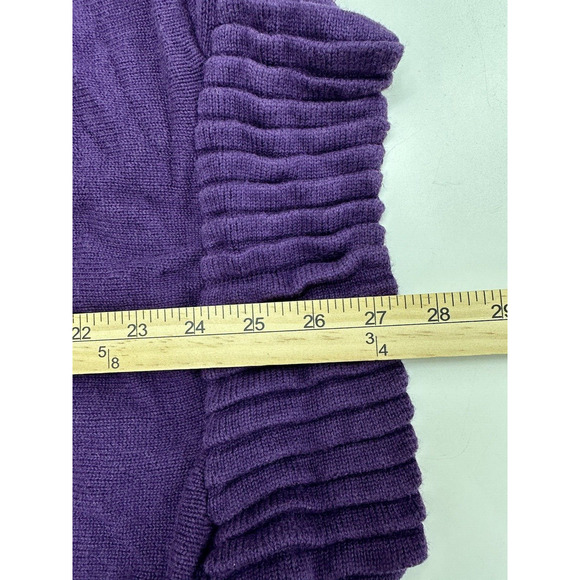 Womens Apt. 9 Cover Up Plus Size 1X Purple 3/4 Sleeve - Picture 11 of 12